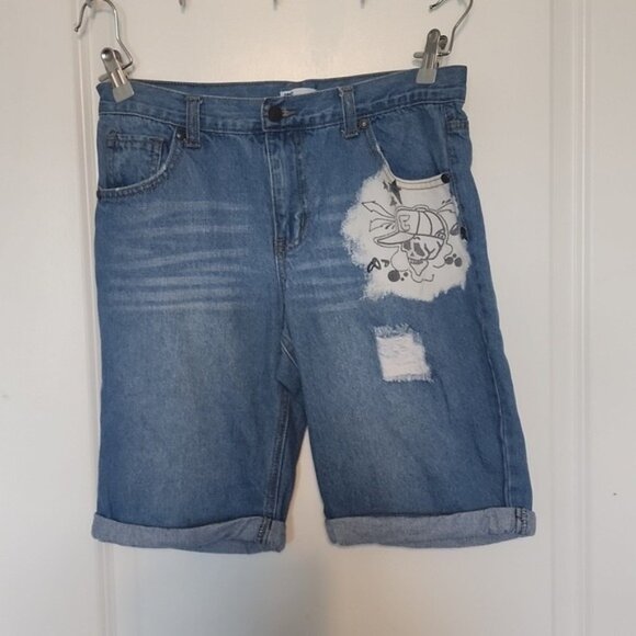 Other - Epic Threads Skull Graphic Kids  Jean Shorts Size Large
